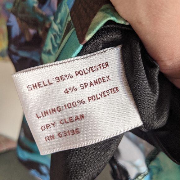 Ivy Blu Dark Floral V Neck Dress Sz 8 - Picture 9 of 9